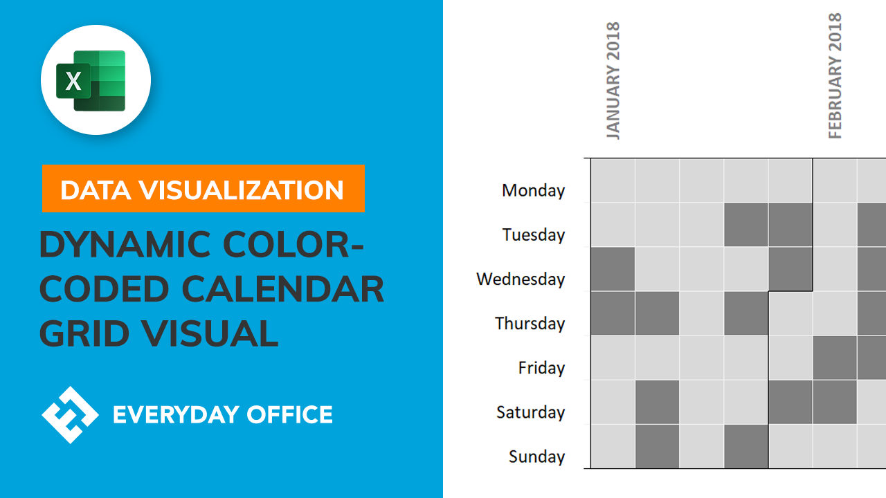 Building a ColorCoded Calendar Grid in Excel Knack Training